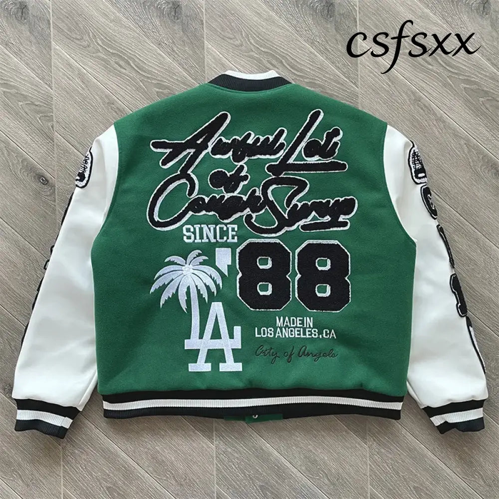 ALOC Heavy Industries Fully Embroidered Baseball Woolen Jacket Jacket ALOC26JK32