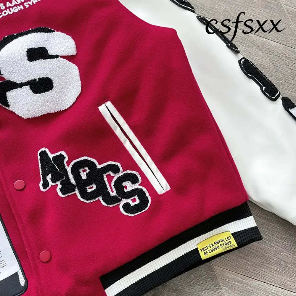 ALOC Heavy Industries Fully Embroidered Baseball Woolen Jacket Jacket ALOC26JK32