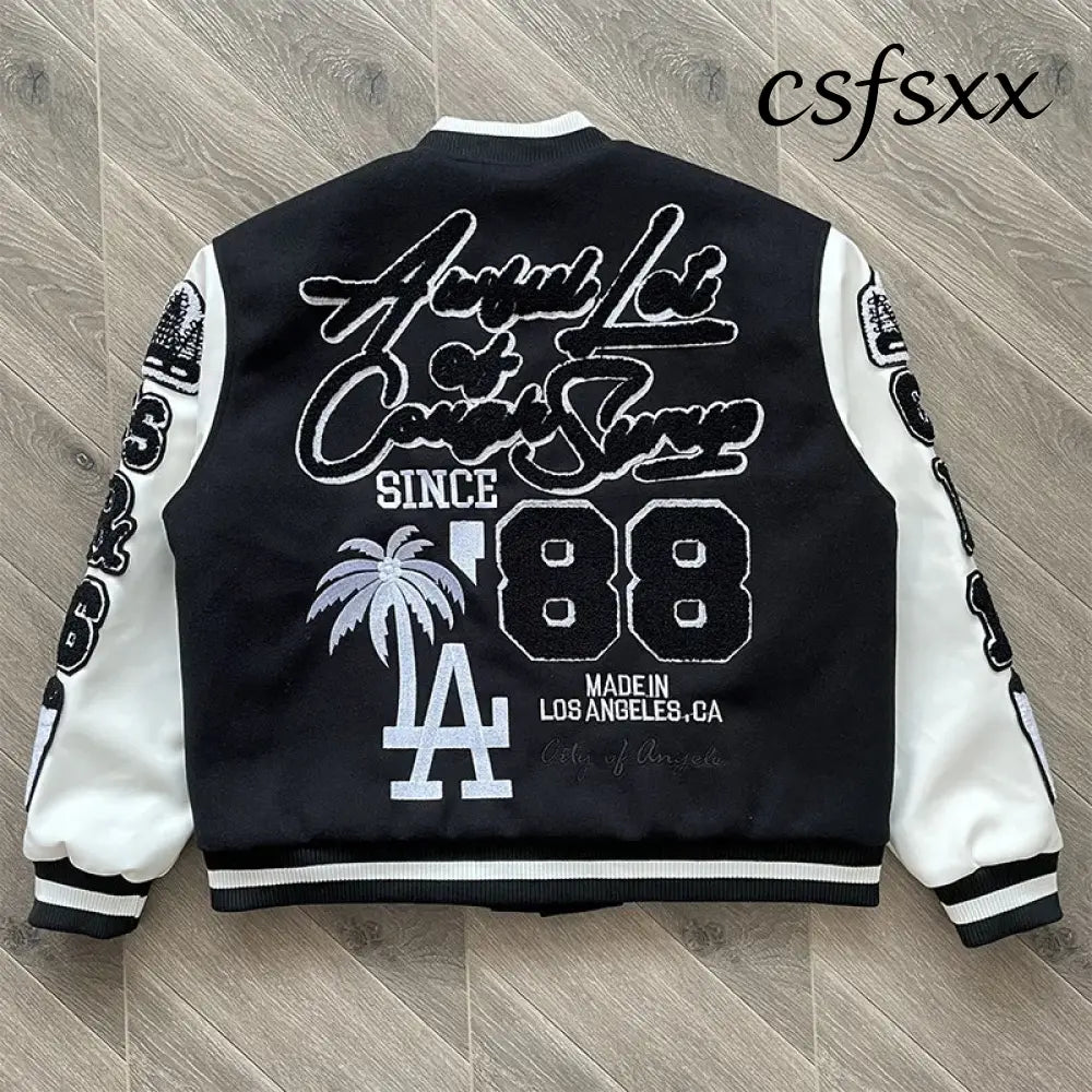 ALOC Heavy Industries Fully Embroidered Baseball Woolen Jacket Jacket ALOC26JK32