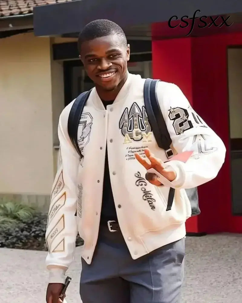 American Letter Embroidery Pattern Rhinestone High Quality Jacket And Coat Men Y2K New Street Hip Hop Vintage Baseball