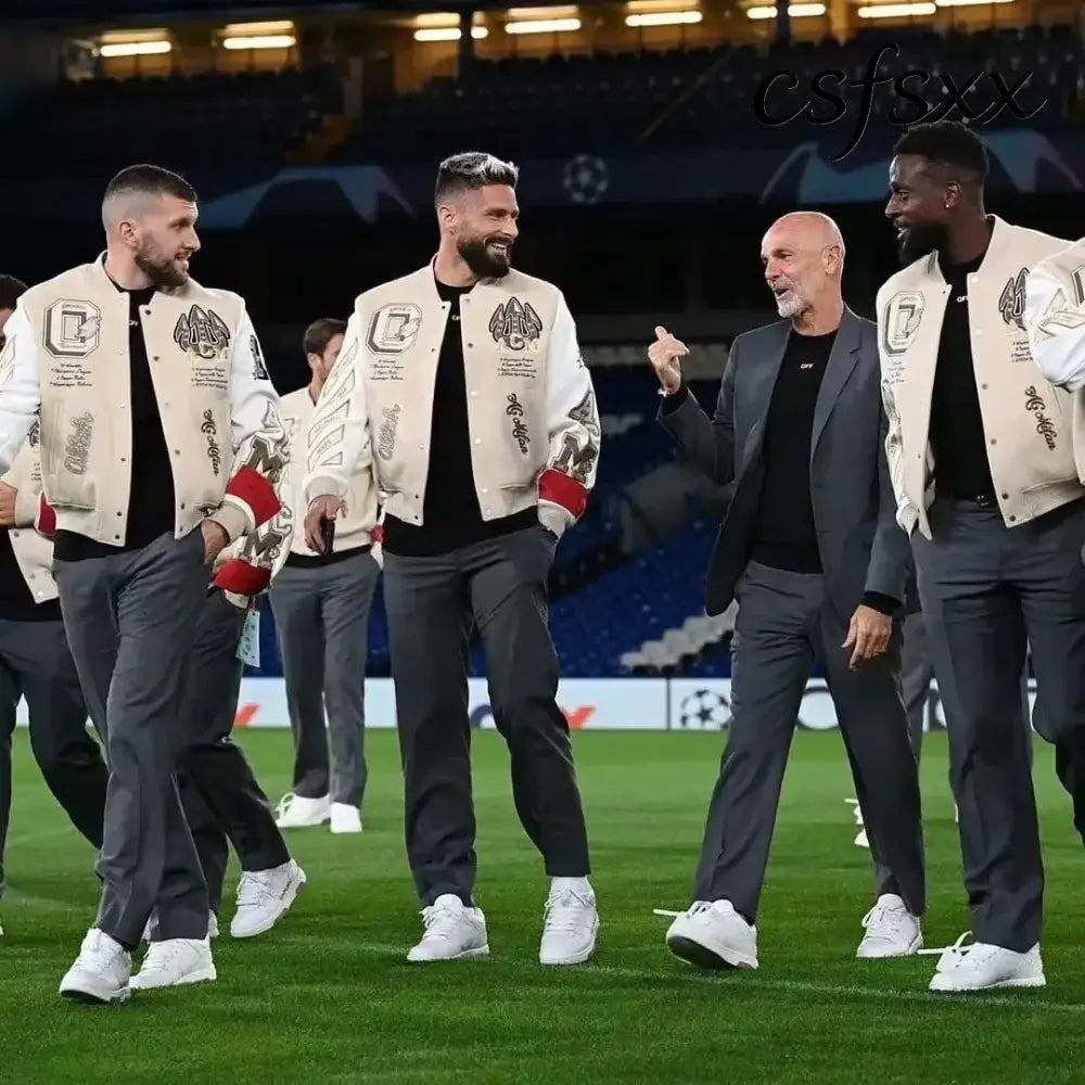 American Letter Embroidery Pattern Rhinestone High Quality Jacket And Coat Men Y2K New Street Hip Hop Vintage Baseball