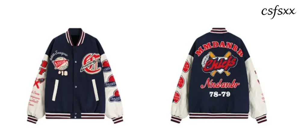 American Retro Letter Flocking Embroidered Baseball Uniform Female Y2K Punk Street Motorcycle Harajuku Wind Student