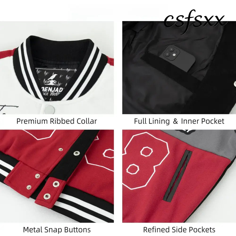 American Retro Racing Jacket Men’s Biker Sleeve PU Leather Color Block Workwear Windproof Casual Loose Fit Long Sleeve