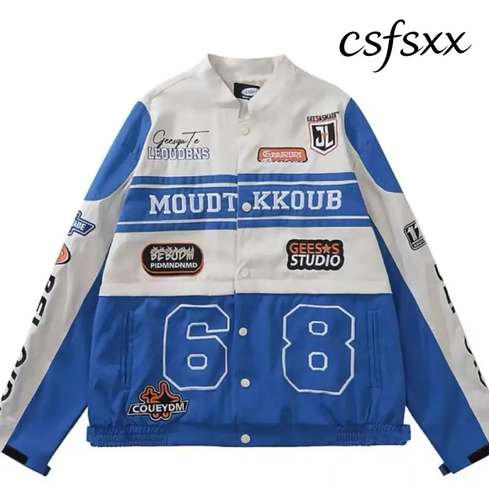 American Vintage Women Varsity Bomber Jacket Autumn Versatile Casual Blazers Harajuku Oversized Fashion Cardigans