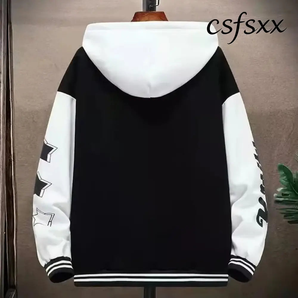 Autumn and winter men’s sweatshirt fashion Harajuku streetwear casual men’s clothing long-sleeve patterned hoodie