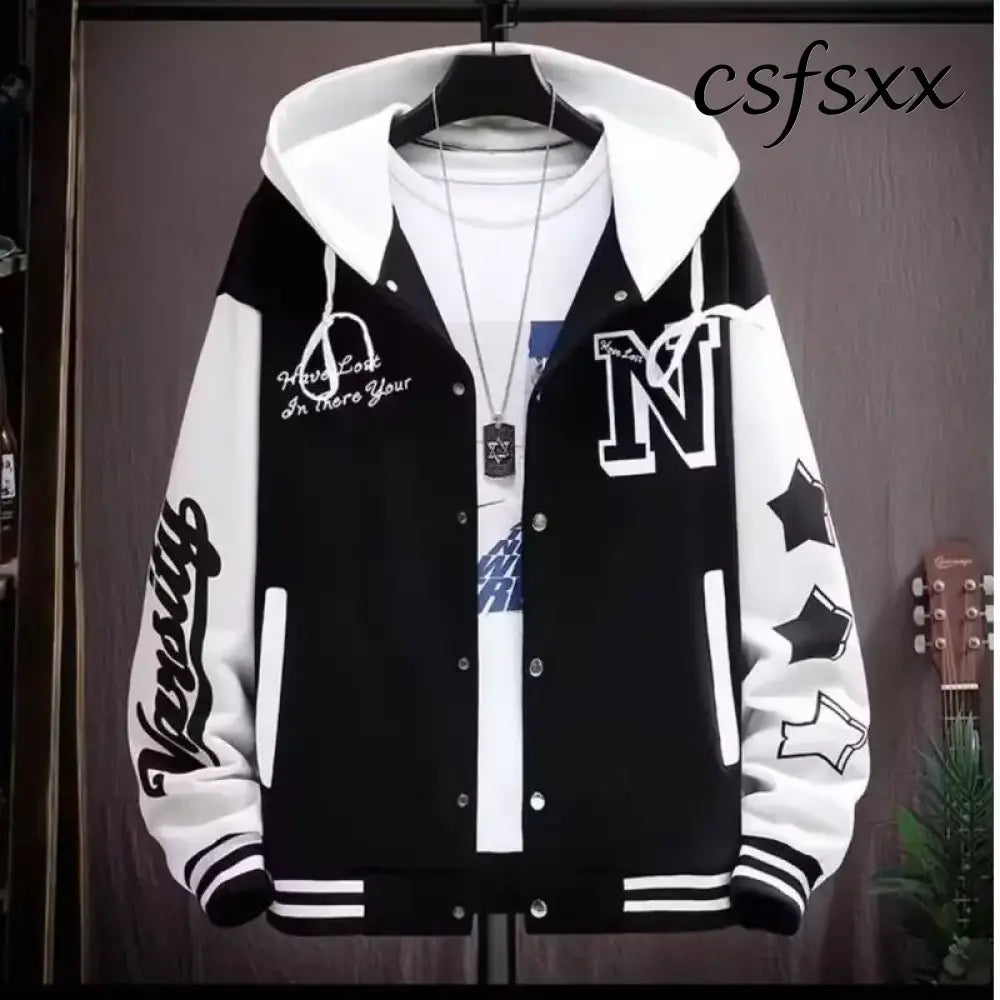 Autumn and winter men’s sweatshirt fashion Harajuku streetwear casual men’s clothing long-sleeve patterned hoodie