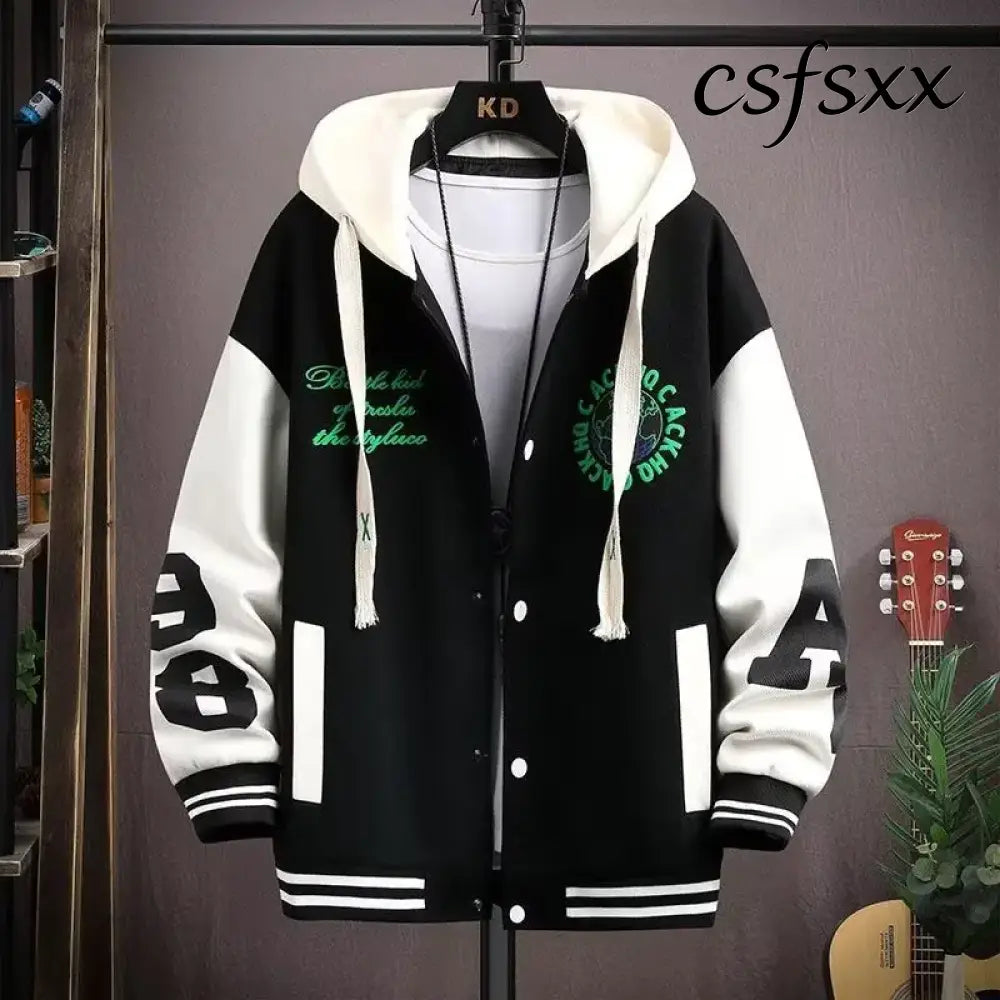 Autumn and winter men’s sweatshirt fashion Harajuku streetwear casual men’s clothing long-sleeve patterned hoodie