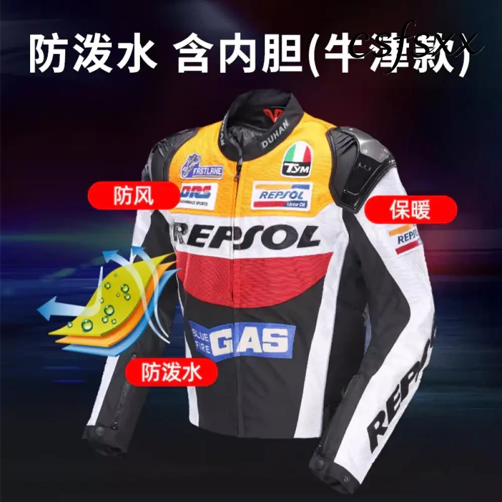 DUHAN Motorcycle Wear Men’s And Women’s Racing Wear PU Jacket Anti-Fall Off-Road Motorcycle Jacket Four Seasons