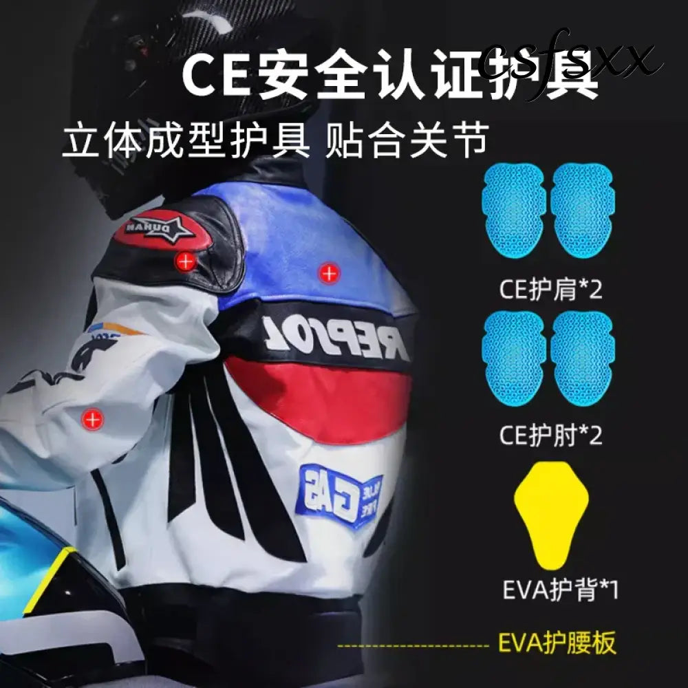 DUHAN Motorcycle Wear Men’s And Women’s Racing Wear PU Jacket Anti-Fall Off-Road Motorcycle Jacket Four Seasons