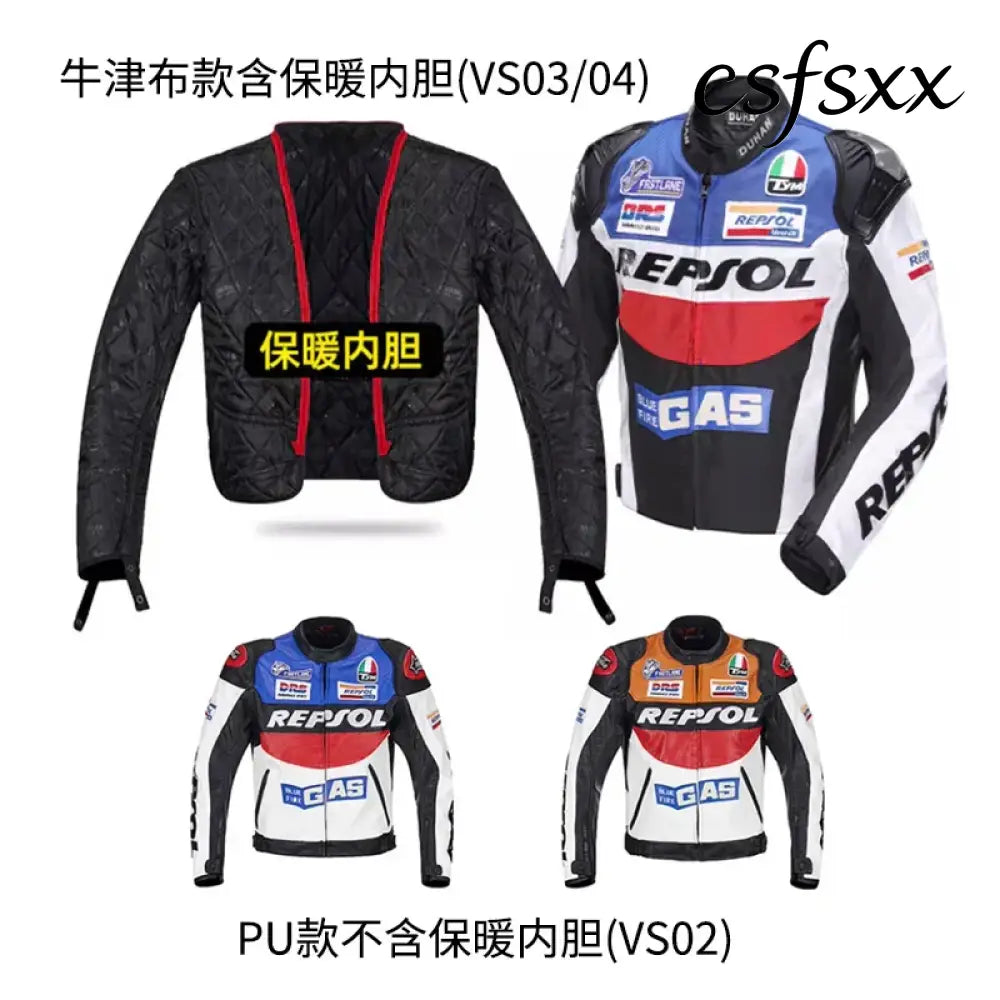 DUHAN Motorcycle Wear Men’s And Women’s Racing Wear PU Jacket Anti-Fall Off-Road Motorcycle Jacket Four Seasons
