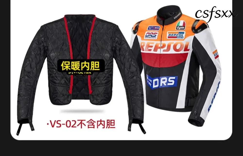 DUHAN Motorcycle Wear Men’s And Women’s Racing Wear PU Jacket Anti-Fall Off-Road Motorcycle Jacket Four Seasons