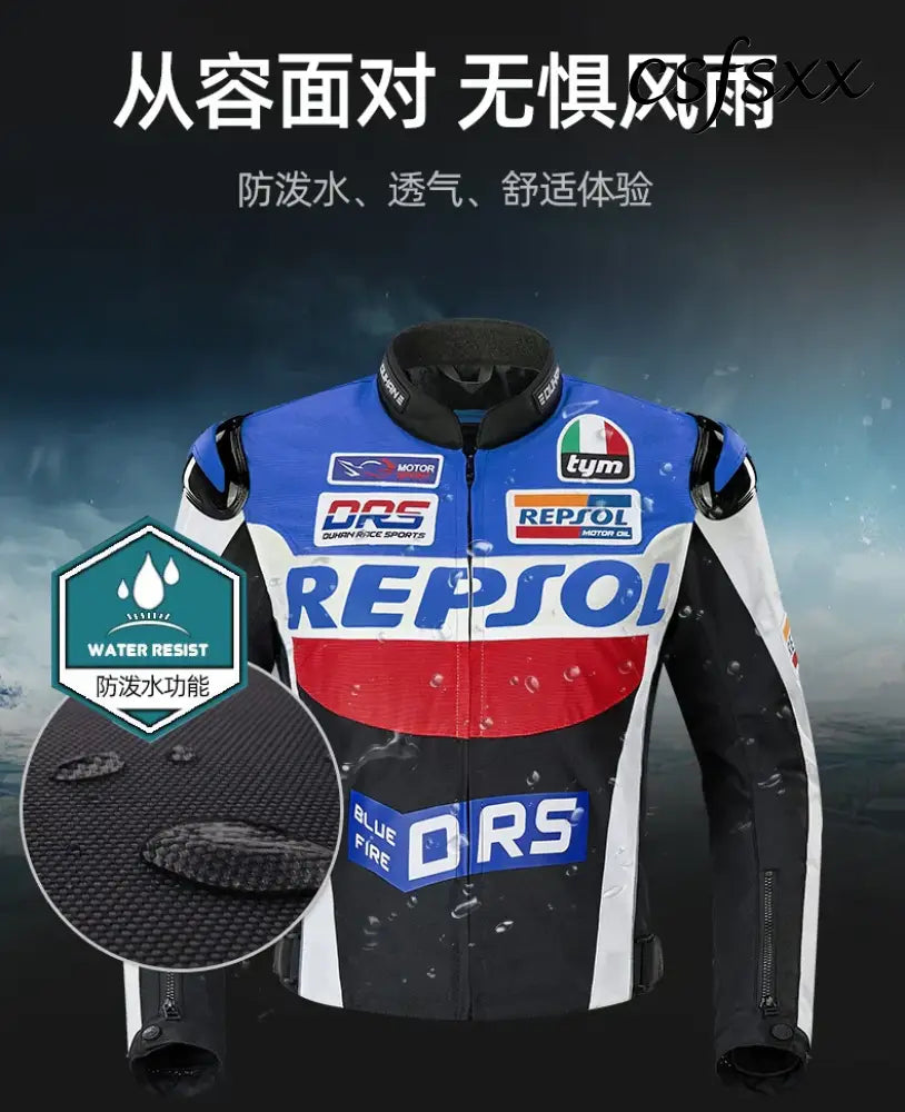 DUHAN Motorcycle Wear Men’s And Women’s Racing Wear PU Jacket Anti-Fall Off-Road Motorcycle Jacket Four Seasons