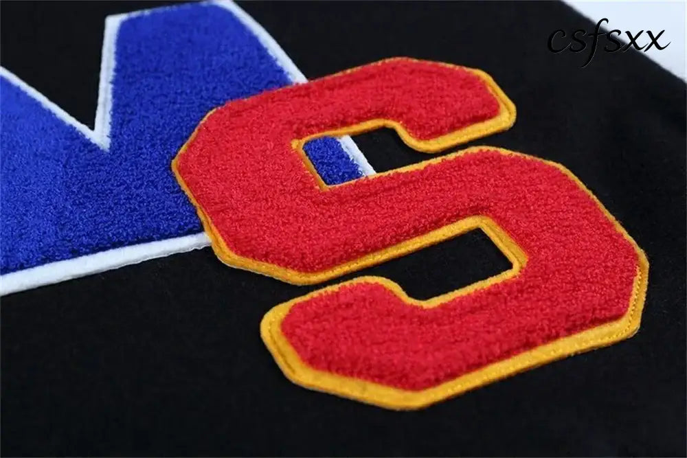 Fall/Winter Saint Michael Fashion Casual Loose Patch Embroidered Flying Baseball Jacket Oversized Jacket for Men and