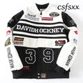 Heavy Industry Embroidery Coat New In Outdoor Stand Collar Racer Motorcycle Luxury Clothing Men Women Racing Biker