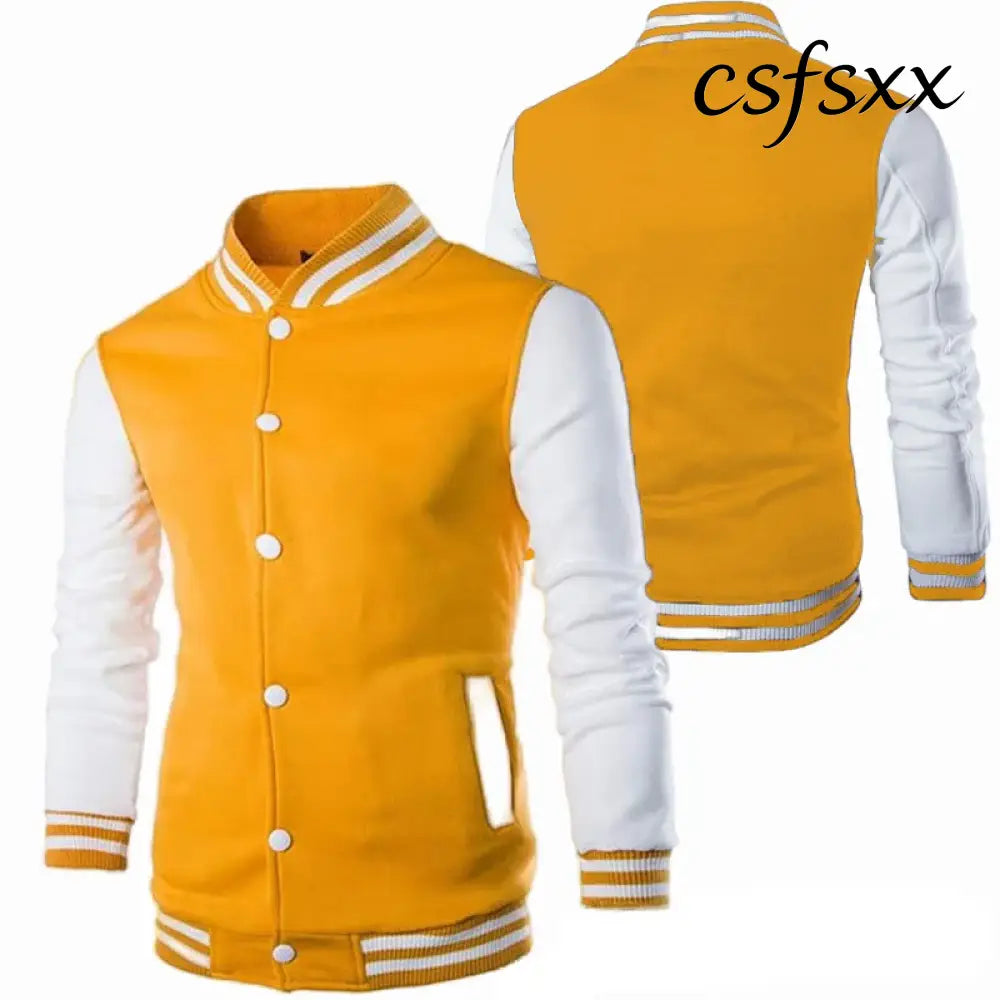 Hoodies Men Baseball Jacket Men Fashion Design Wine Red Mens Slim Fit College Varsity Jacket Men Harajuku Boy Sweatshirt