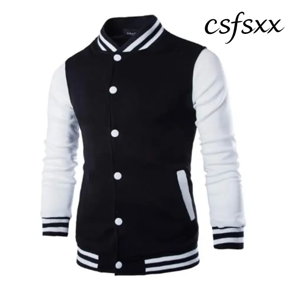 Hoodies Men Baseball Jacket Men Fashion Design Wine Red Mens Slim Fit College Varsity Jacket Men Harajuku Boy
