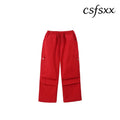 Kid Hip Hop Clothing Yellow Print Baseball Jacket Casual Ruched Red Pants Denim Jeans for Girl Boy Jazz Dance Costumes