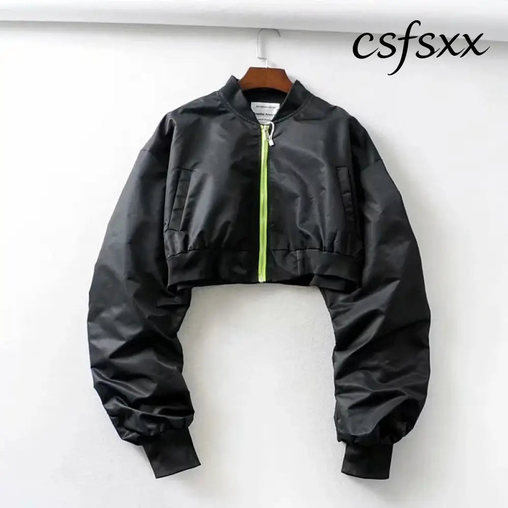 Loose pilot jacket - Black / M - Korean