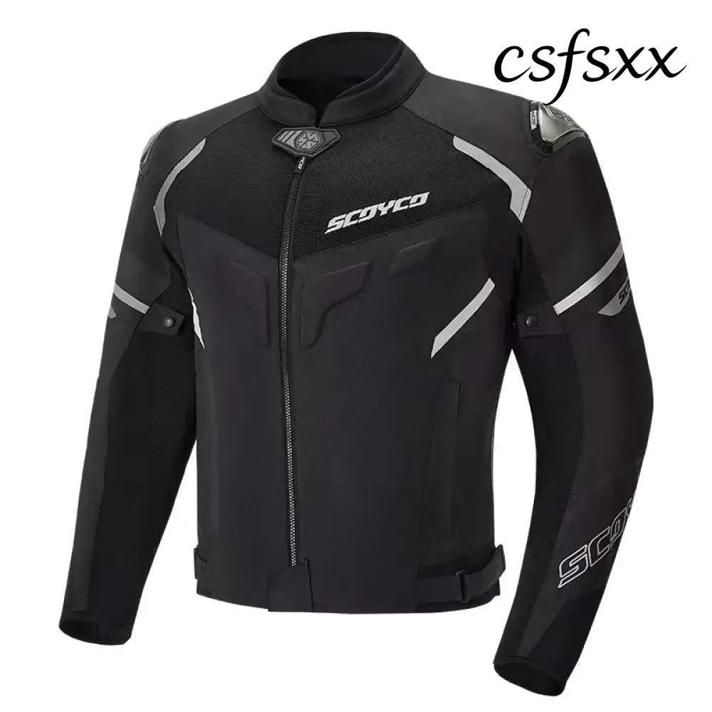 Men Spring Summer Breathable Mesh SCOYCO Motorcycle Riding Jacket Cycling Equipment Motorcyclist Clothing 600D Oxford