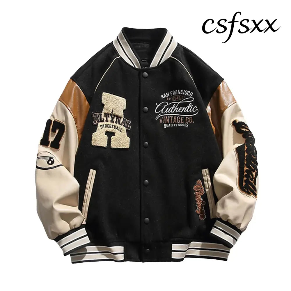 Men Women Vintage Bomber Jacket Boy Harajuku Varsity Baseball Jackets Korean Fashion College Uniform Oversized Y2k