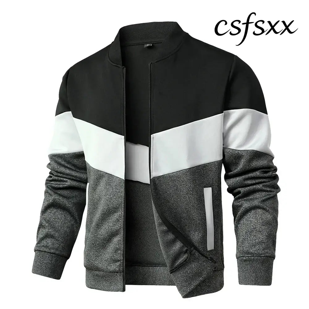 Men’s Jackets 25 New Spring Business Leisure Trendy Color Windproof Bomber Overshirt Zip-Up Streetwear Popular Clothes