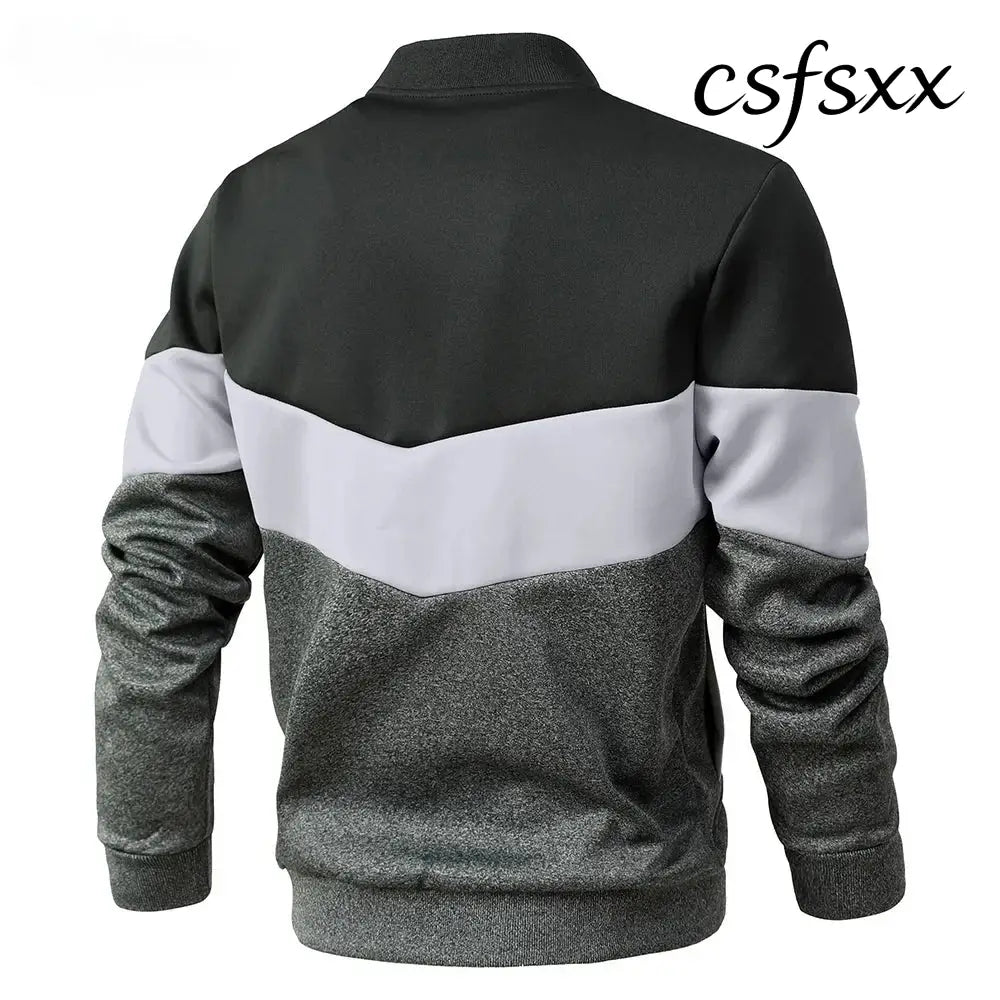 Men’s Jackets 25 New Spring Business Leisure Trendy Color Windproof Bomber Overshirt Zip-Up Streetwear Popular Clothes