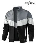 Men’s Jackets 25 New Spring Business Leisure Trendy Color Windproof Bomber Overshirt Zip-Up Streetwear Popular Clothes