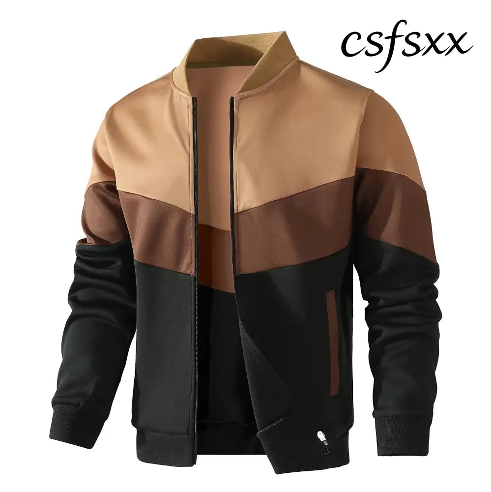 Men’s Jackets 25 New Spring Business Leisure Trendy Color Windproof Bomber Overshirt Zip-Up Streetwear Popular Clothes