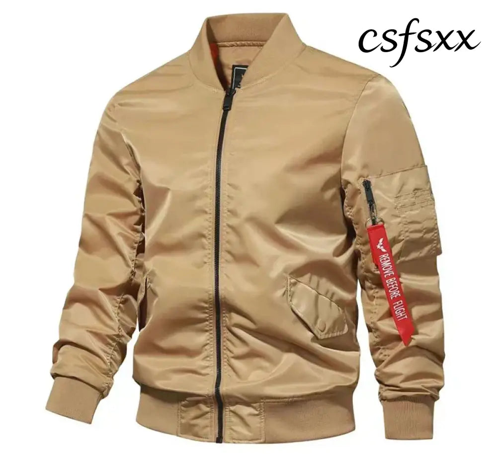 Men’s Spring Fall Lightweight Camouflage Bomber Jacket Windbreaker Softshell Varsity Jackets Men Golf Fashion