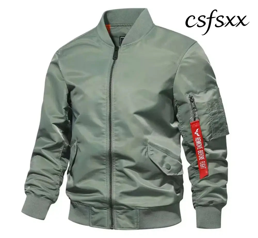 Men’s Spring Fall Lightweight Camouflage Bomber Jacket Windbreaker Softshell Varsity Jackets Men Golf Fashion