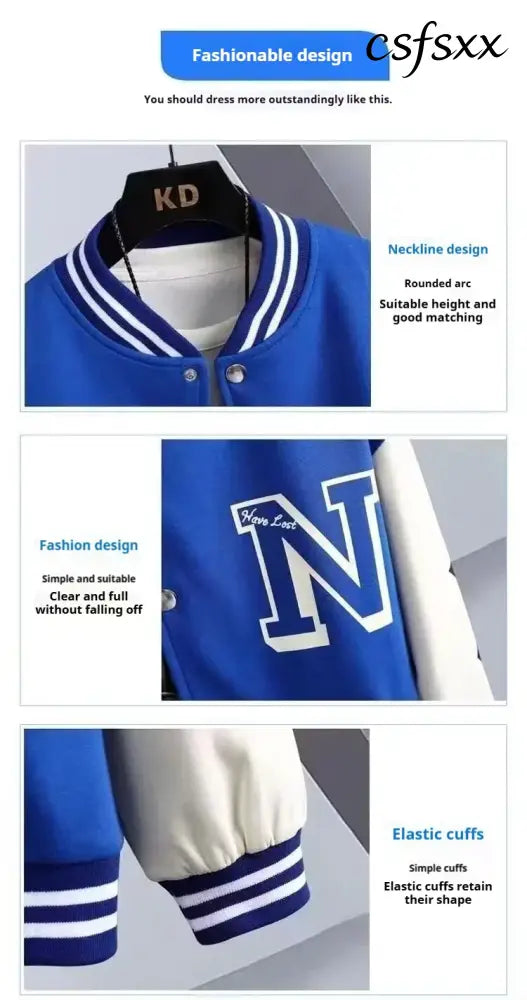 Men’s Spring Jacket American Style Baseball Jacket Men’s Thin Jacket Casual Men’s Lightweight American Baseball Varsity