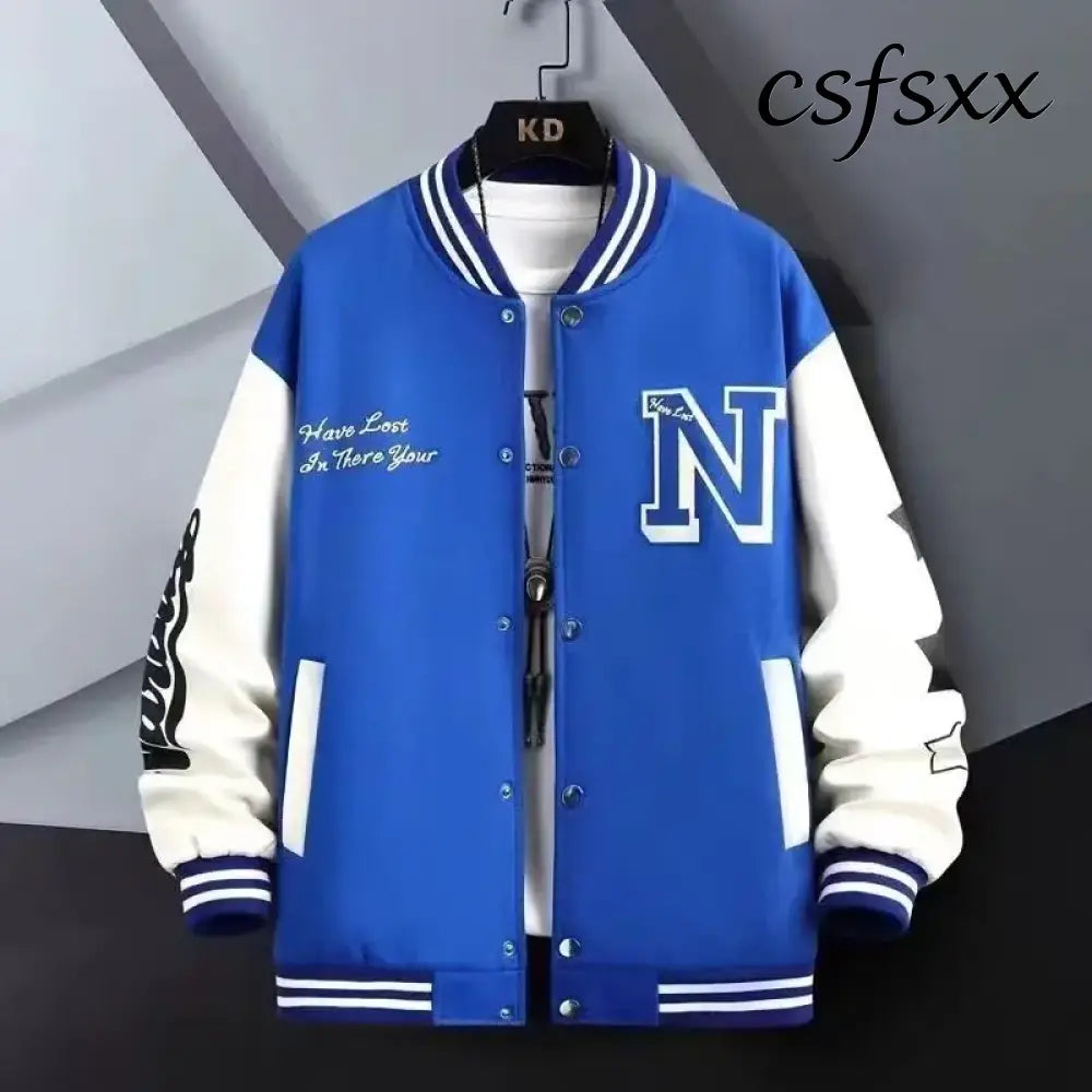 Men’s Spring Jacket American Style Baseball Jacket Men’s Thin Jacket Casual Men’s Lightweight American Baseball Varsity