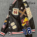 Mens Vintage Motorcycle Jacket Men Fashion New Biker Leather Jacket Male Diagonal Zipper Bomber Coat Winter Pu Overcoat