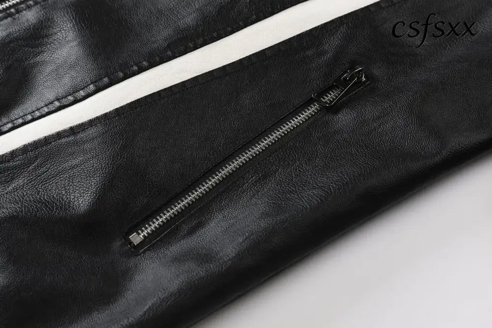 New Fashion Men Slim Fit Motorcycle Leather Jackets Man Stand Collar Casual PU Leather Coats Quality Male Thin Jackets