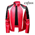 New Fashion Men Slim Fit Motorcycle Leather Jackets Man Stand Collar Casual PU Leather Coats Quality Male Thin Jackets