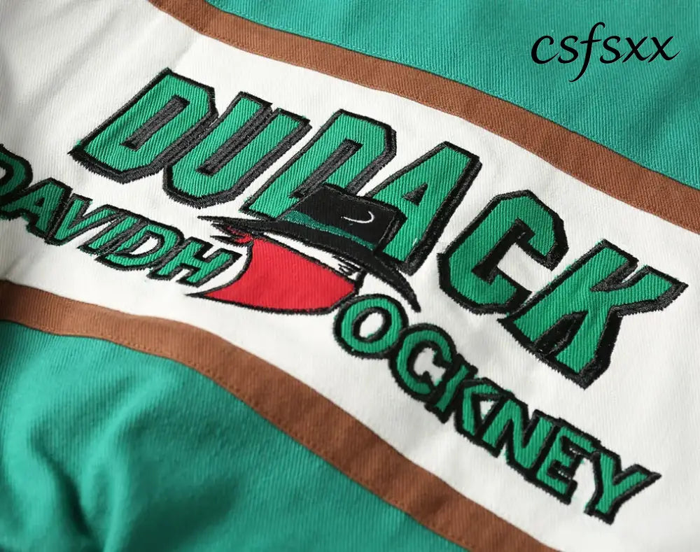 New racing style niche design jacket heavyweight cotton letter embroidered men’s jacket