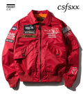 Spring Autumn Male Jackets Thin Army Green Motorcycle Ma-1 Aviator Pilot Air Men Bomber Jacket Embroidery Lapel