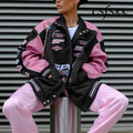 Spring Autumn Racing Jacket for Women Men Fashion Printed Long Sleeve Motorcycle Baseball Jacket Adult Casual Loose